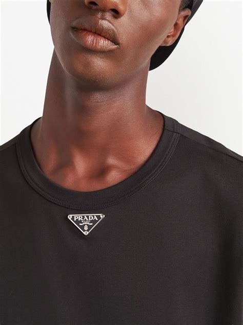 prada logo t shirt mens|prada button up shirt.